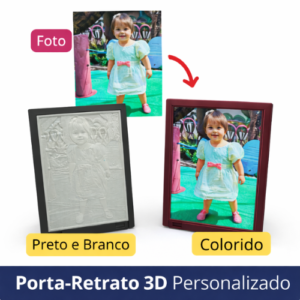 Porta-Retrato 3D Personalizado a partir de Foto – Presente Exclusivo e Emocional