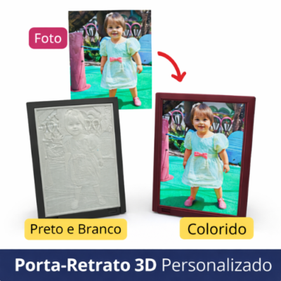 Porta-Retrato 3D Personalizado