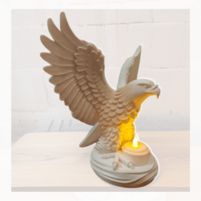 Luminária Águia com LED Decorativo