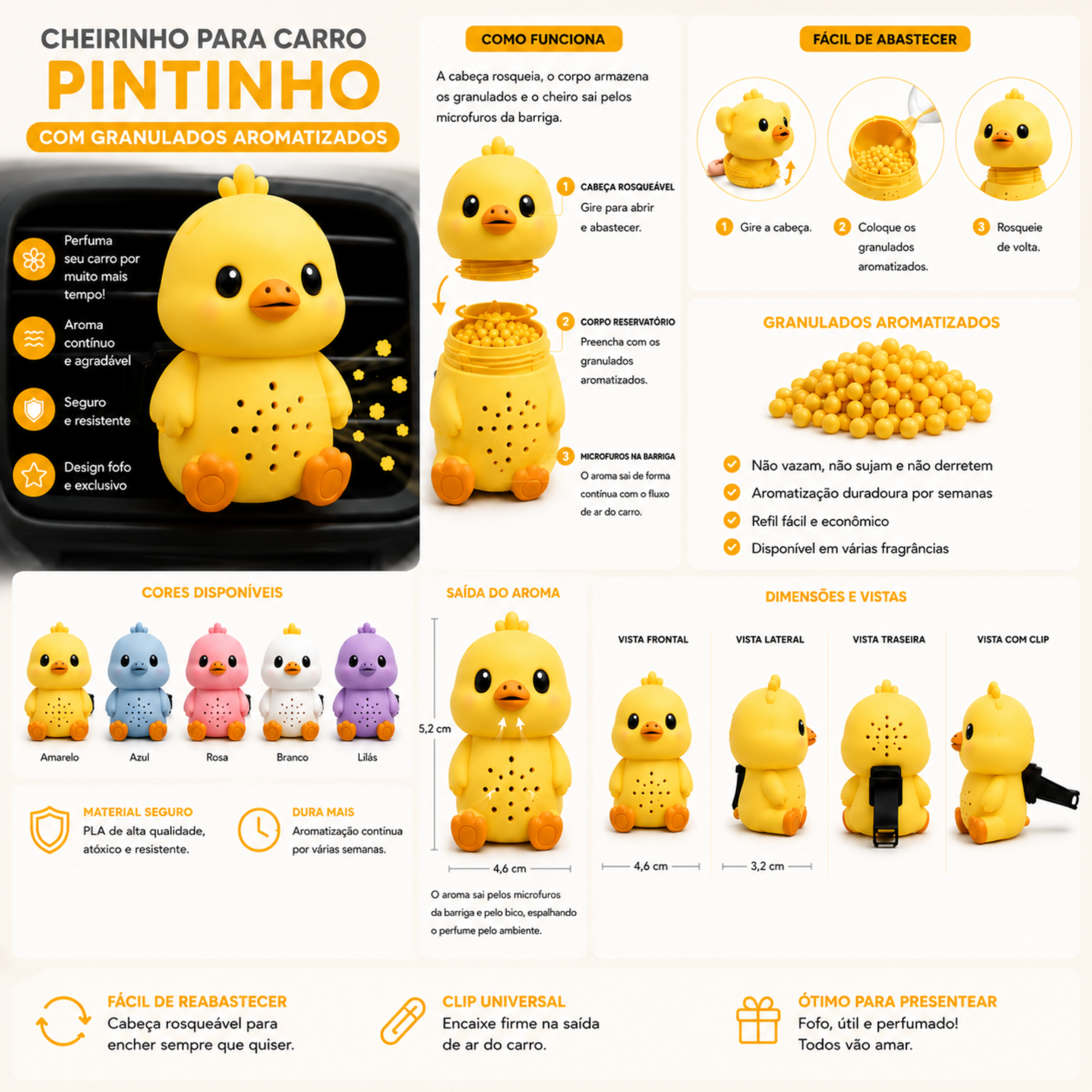 Cheirinho para Carro Porquinho Personalizado – Brinde Corporativo - Imagem 4