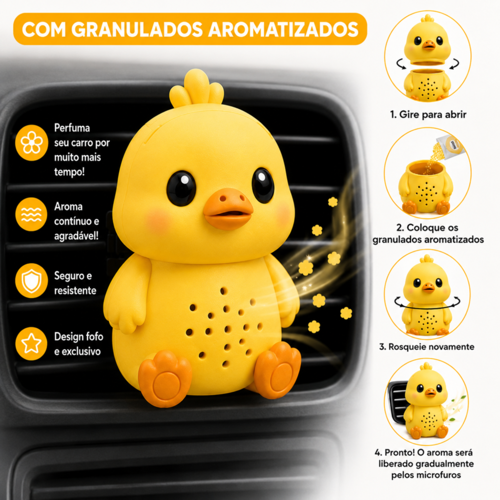 Cheirinho para carro Pintinho personalizado