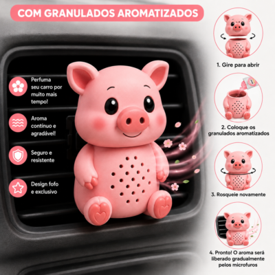 Cheirinho para carro Porquinho personalizado