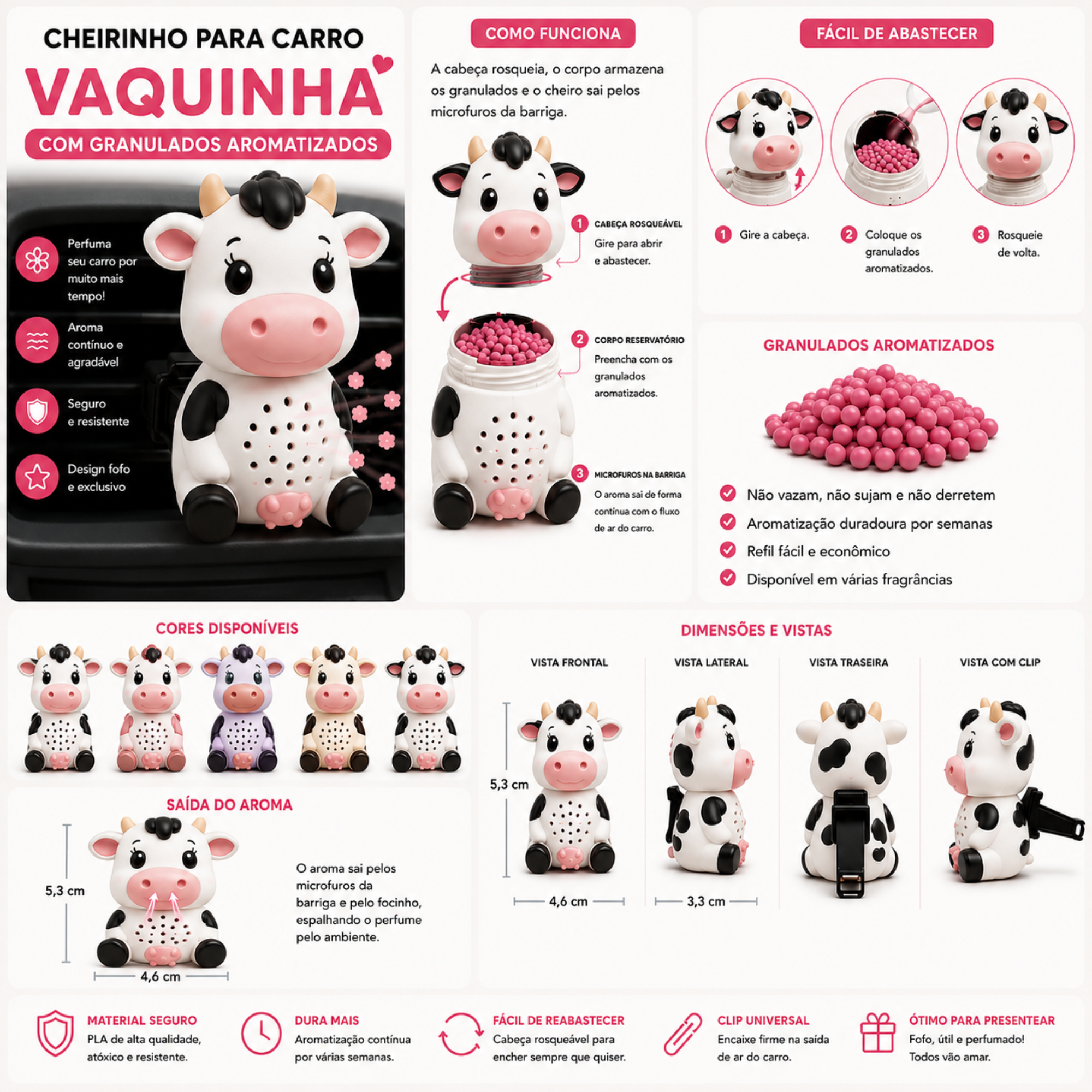 Cheirinho para Carro Porquinho Personalizado – Brinde Corporativo - Imagem 6