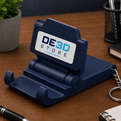 Porta celular dobrável personalizado com logo DE3D Store
