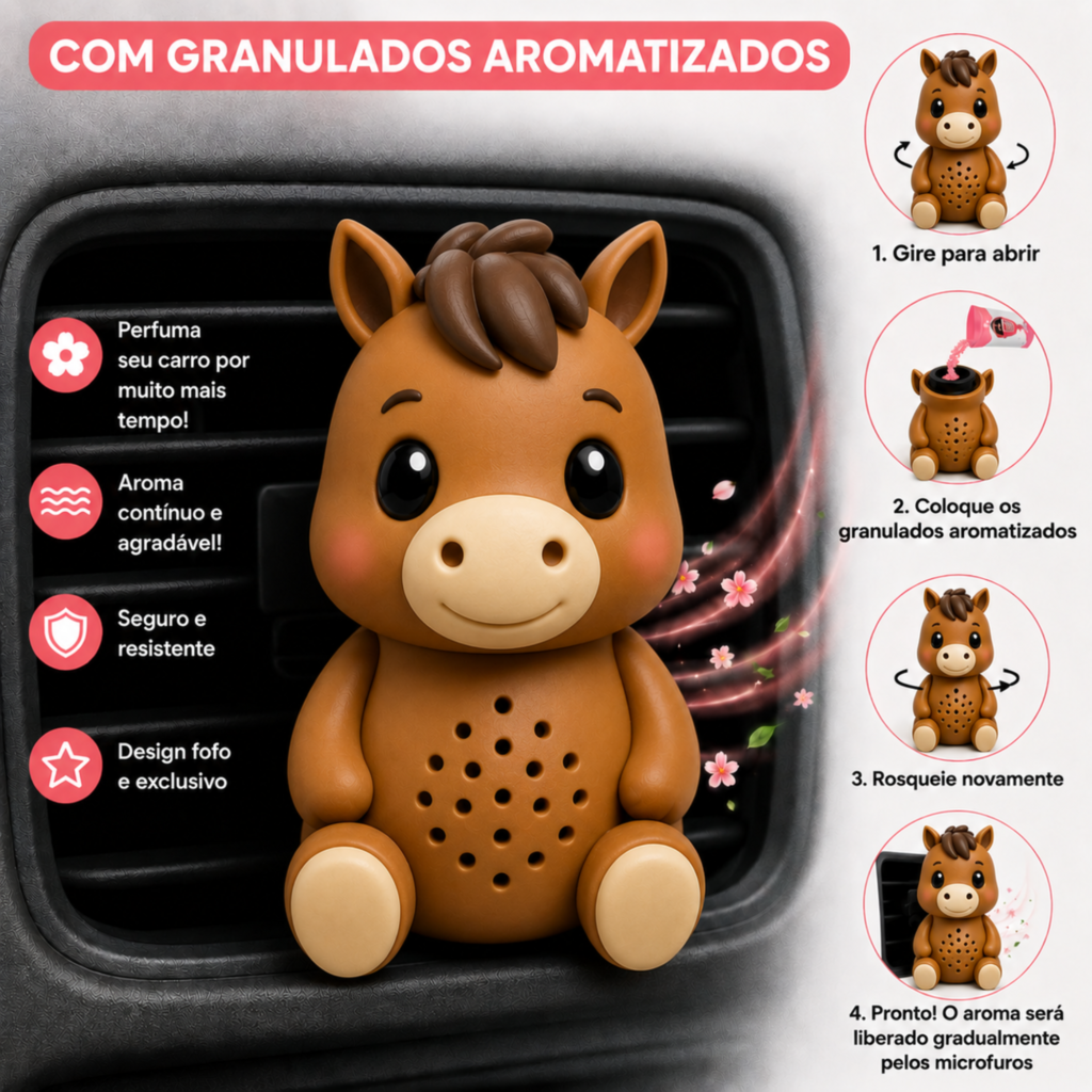 Cheirinho para carro Cavalinho personalizado