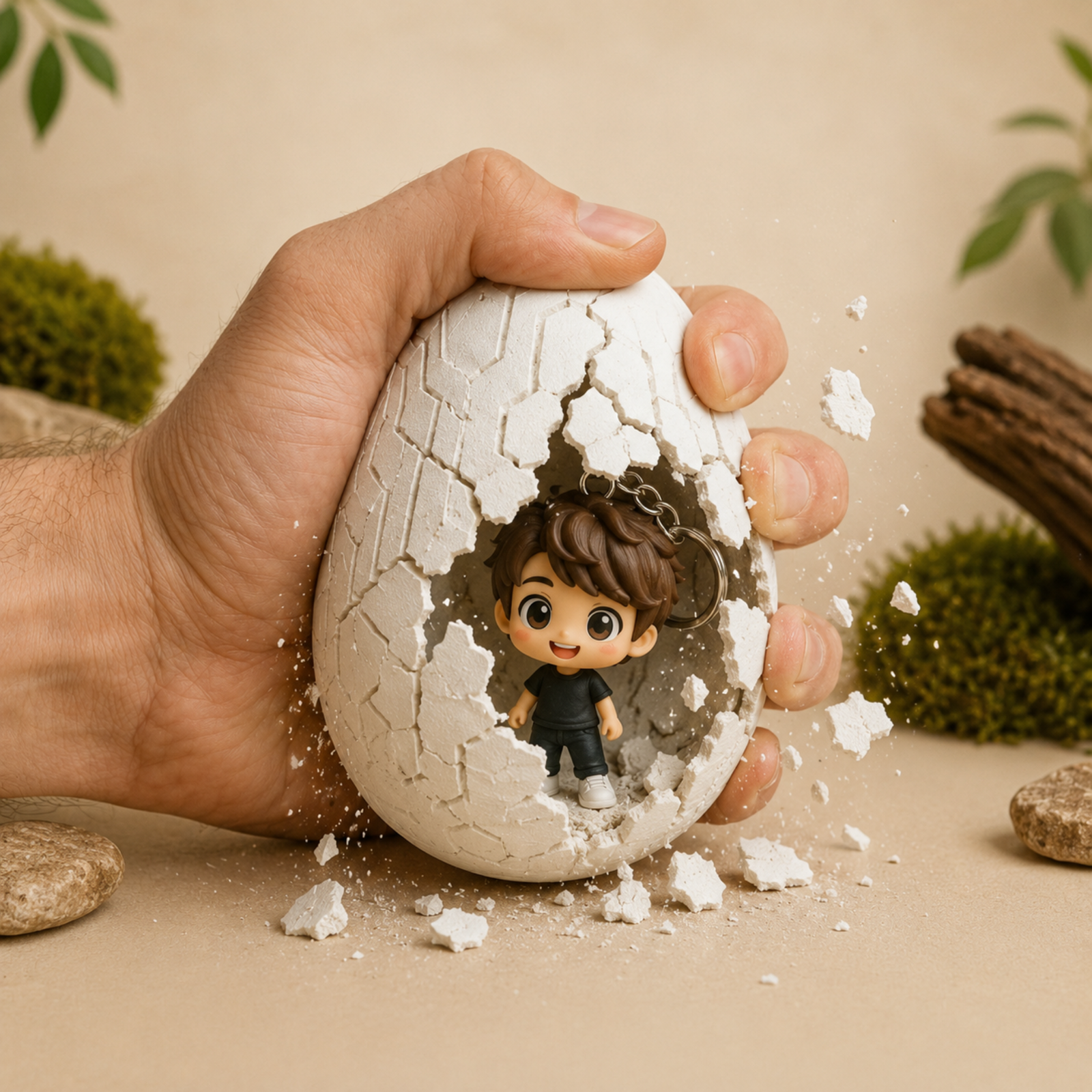 Ovo Surpresa Craquelê – Presente Criativo com Surpresa - Imagem 4