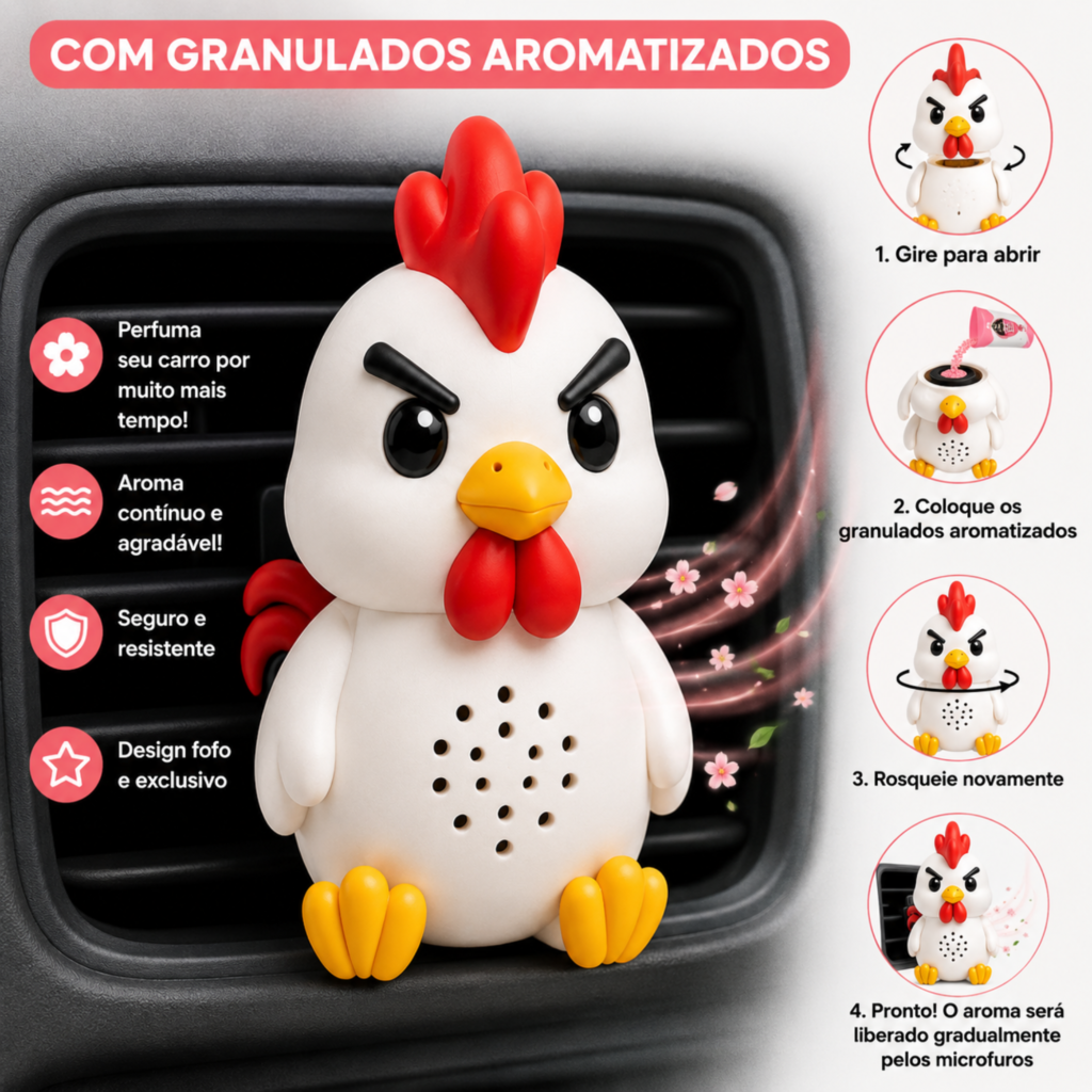 Cheirinho para carro Galo personalizado