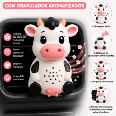 Cheirinho para carro Vaquinha personalizada
